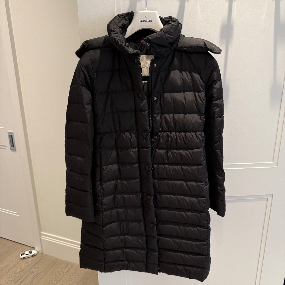 Moncler Black Down Puffer in size XS
